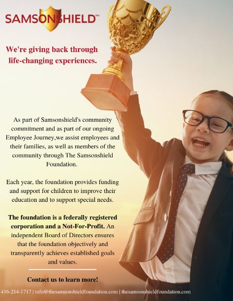 Samsonshield Foundation Ad